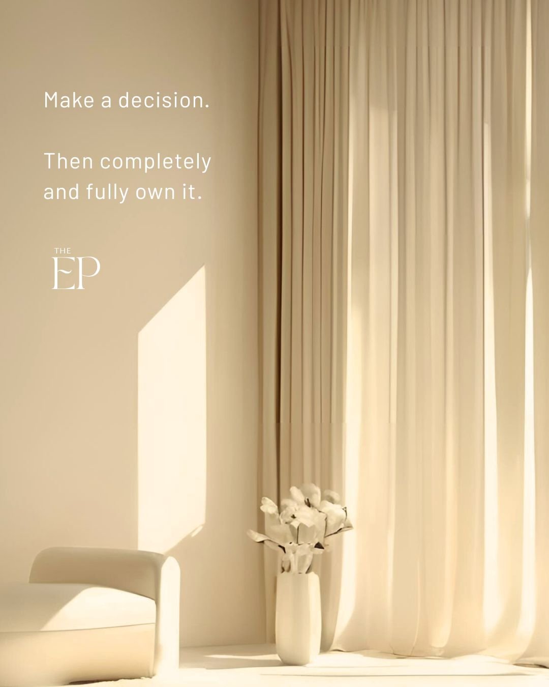 Often we wait to feel confident before we make a decision. 

But research on Self-Perception Theory flips that scenario. It suggests that we can build confidence more effectively by jumping in and 'doing the thing' first.

Action creates evidence of 