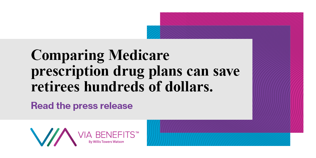WTW: Comparing Medicare prescription drug plans can save retirees hundreds of dollars