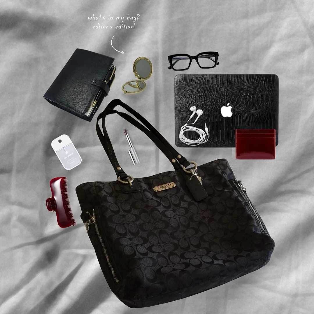 my go-to products βπ»
…
#whatsinmybag #fashionblogger #fashionwriter #fashionfyp