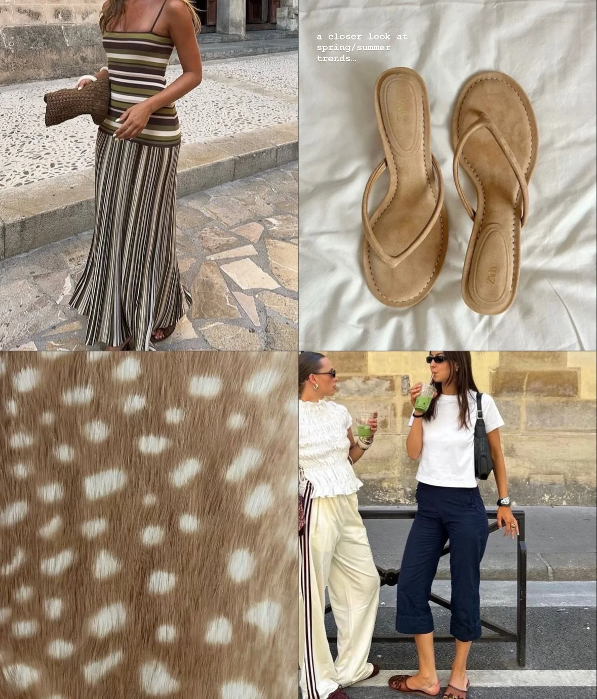 warmer days are calling&hellip; currently inspired by deer print, wedges, and everything in between💭

#springtrends #summertrends #whatiwore #deerprint #styleinspo