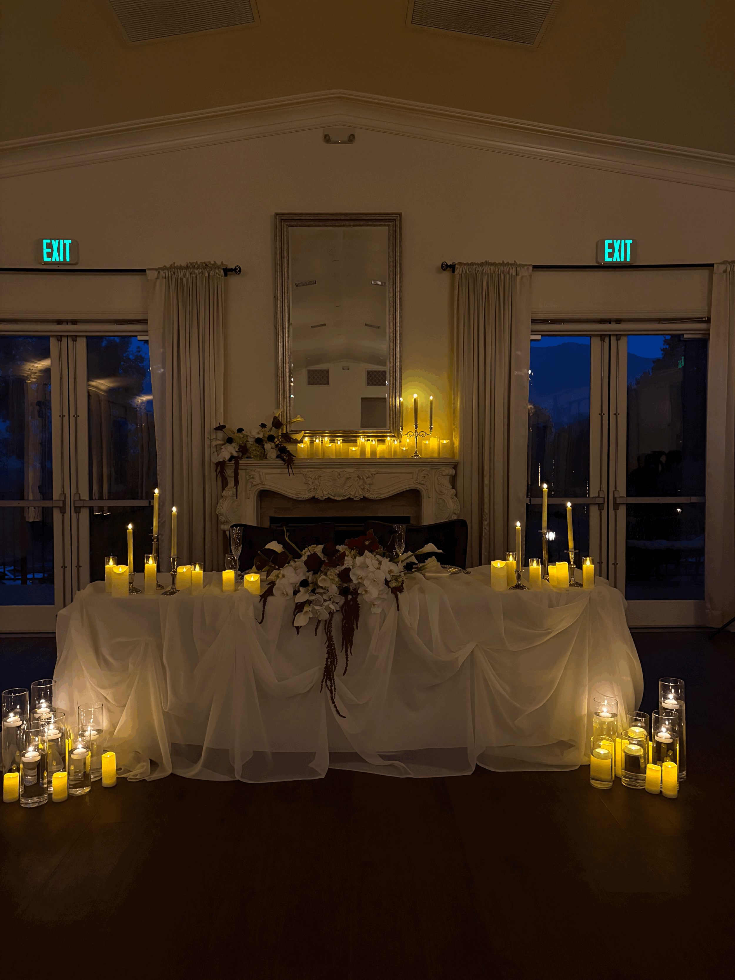 An Ultra-Intimate, Candlelit Black-Tie Wedding
