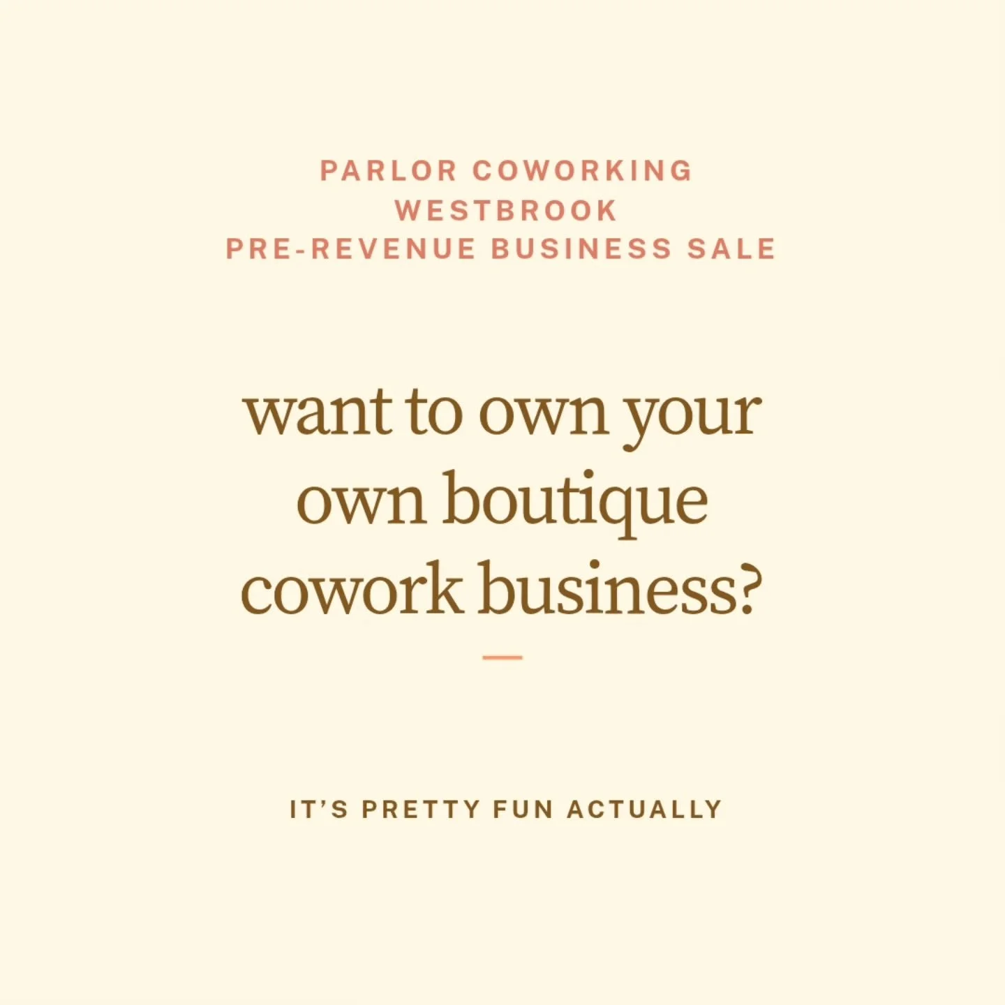 Exciting opportunity alert! 👁👁👁

Parlor Westbrook is For Sale!
(** no changes coming to parlor Portsmouth ;)

Are you looking for a new income stream?
This one is great if you love people and making connections and building community!

Email us at
