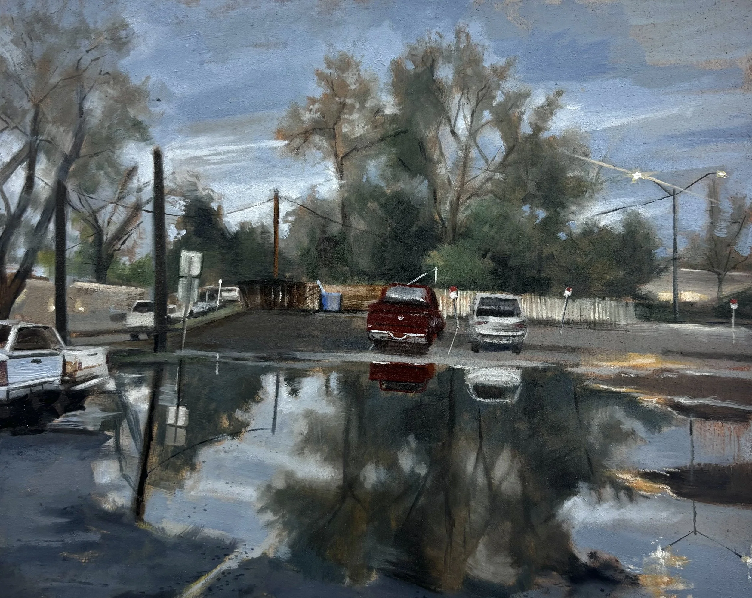 "The Line"
2025, oil on panel, 8x10"