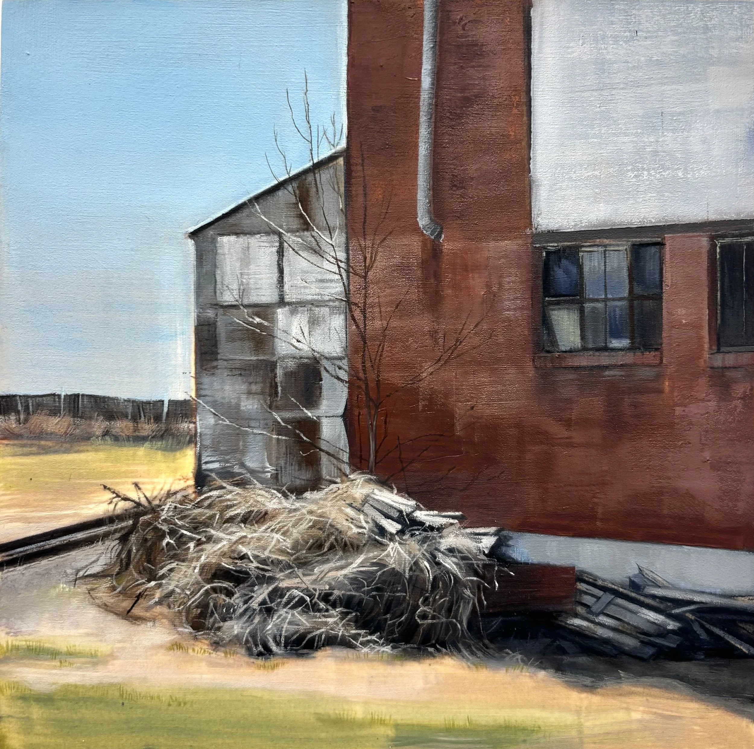 "Back Burn"
2025, oil on panel, 8x8"