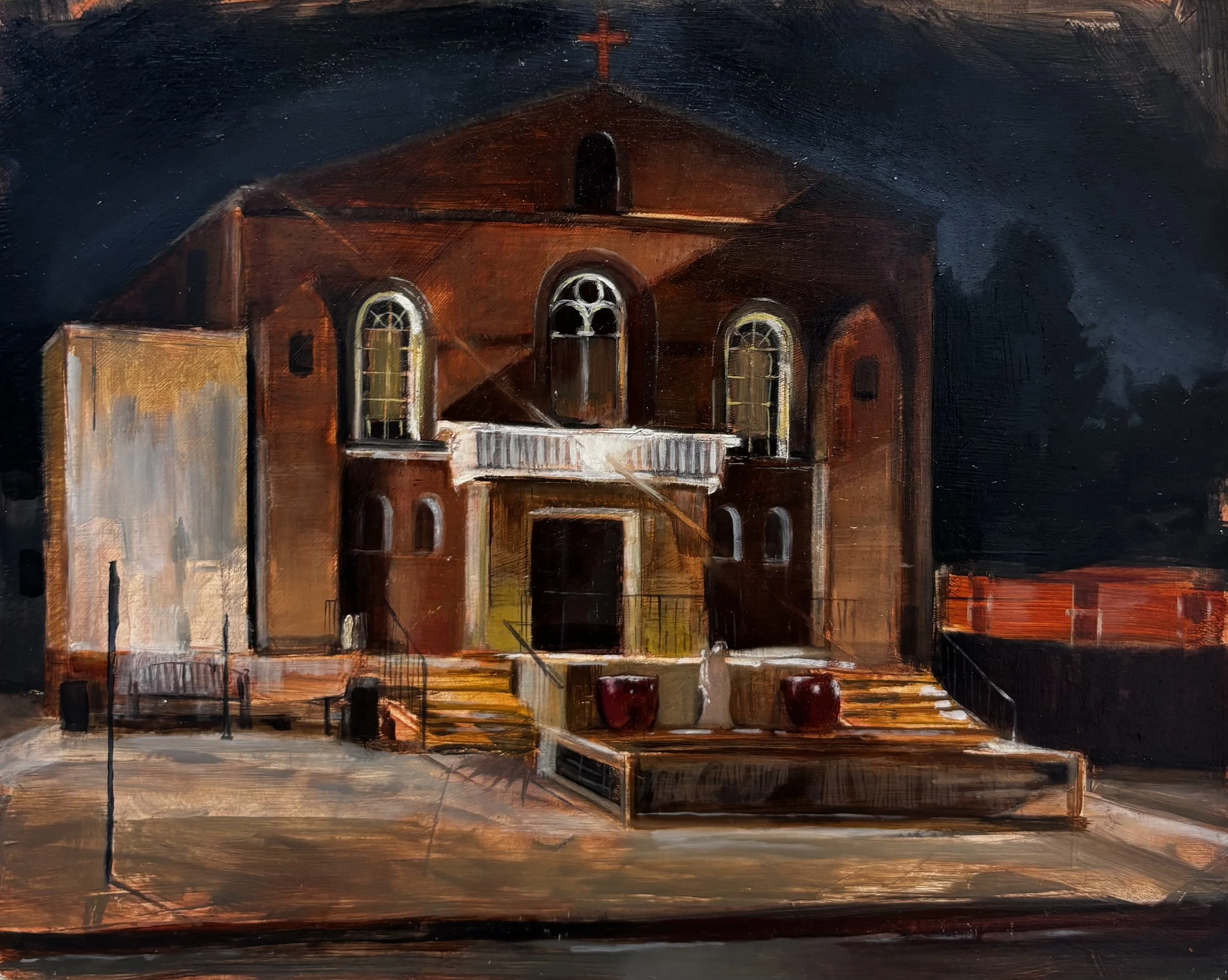 "Psalm 18:28"
2025, oil on panel, 10x12"