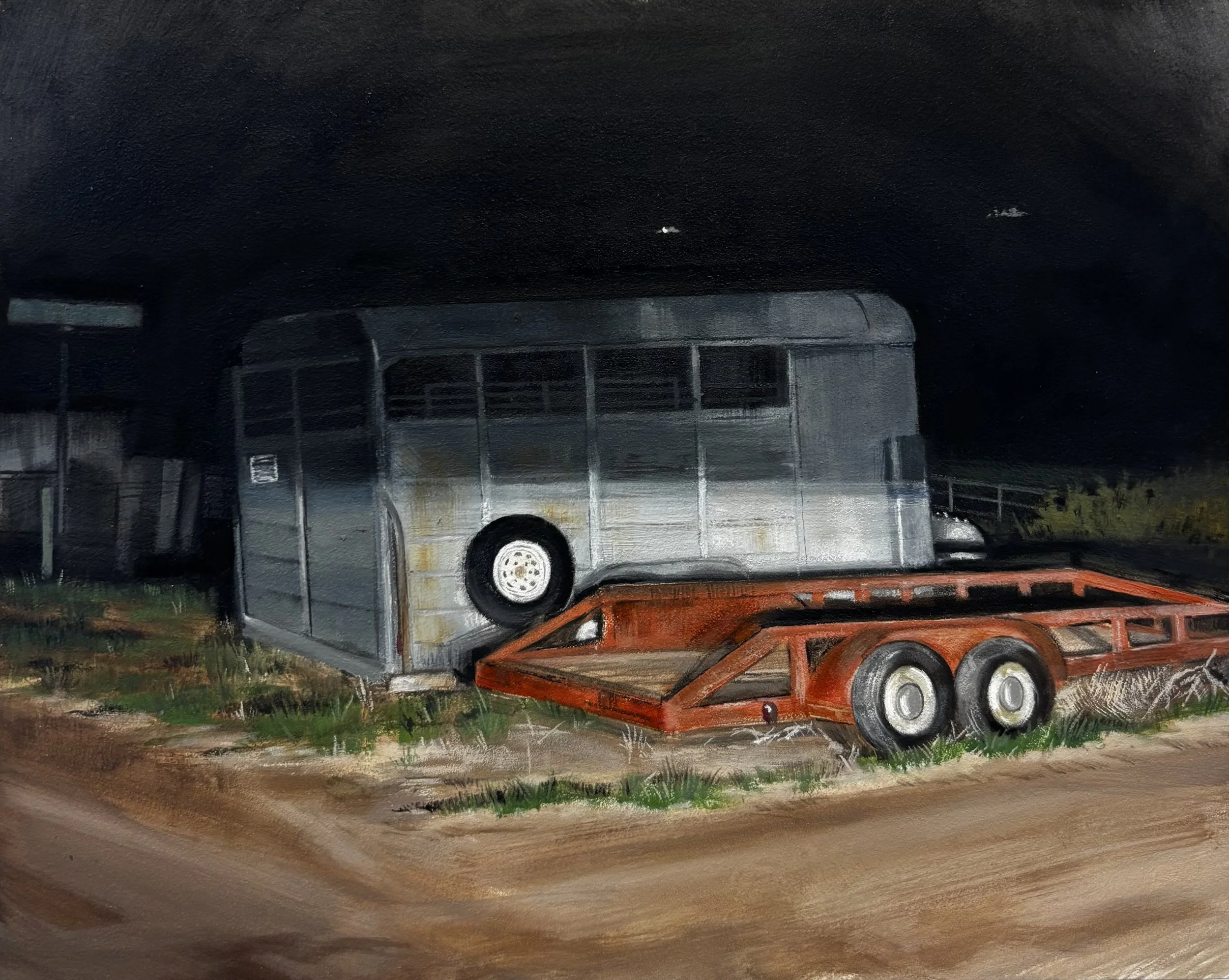 "Jackass Rd"
2025, oil on panel, 8x10"