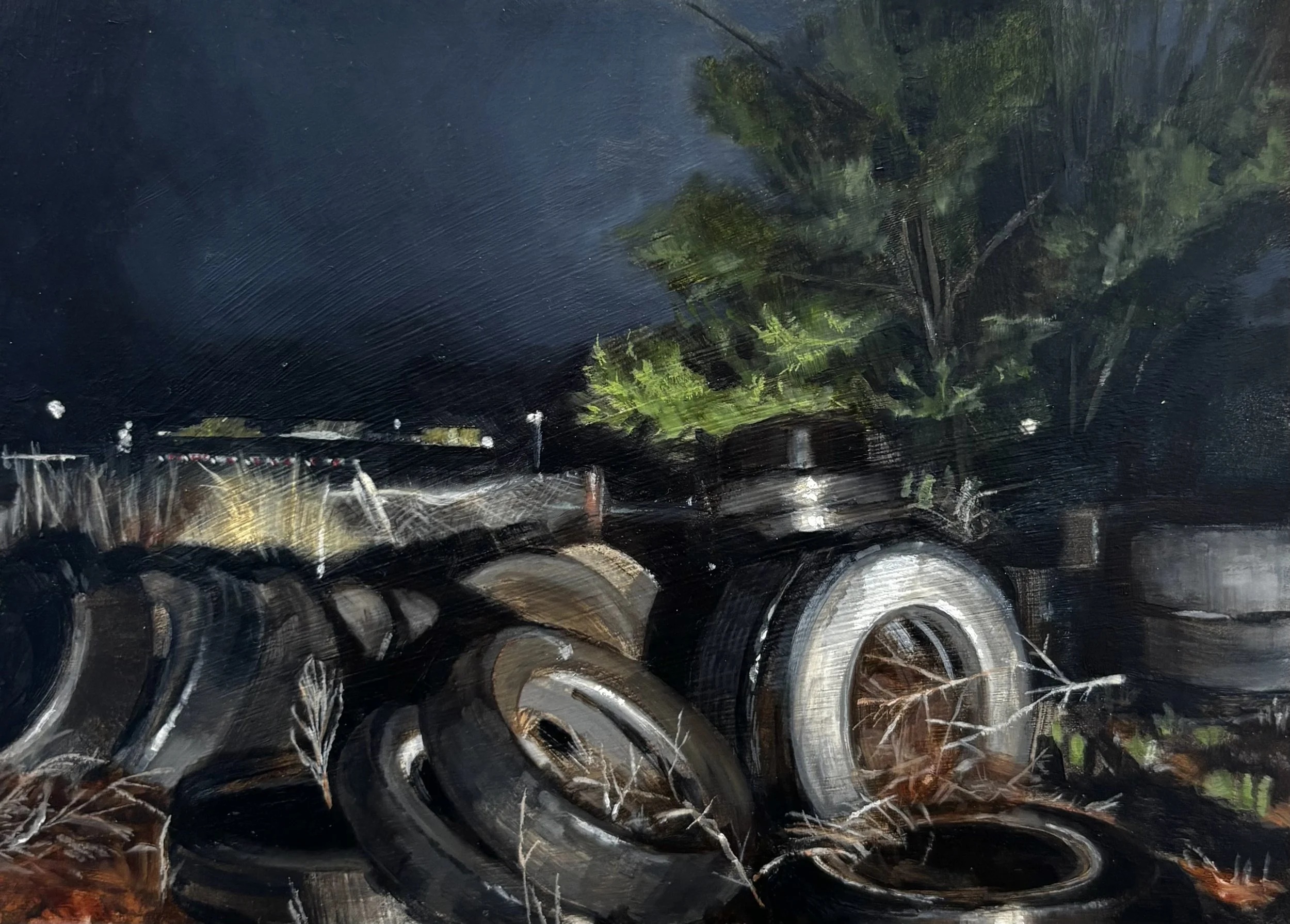 "Night Watch"
2025, oil on panel, 5x7"