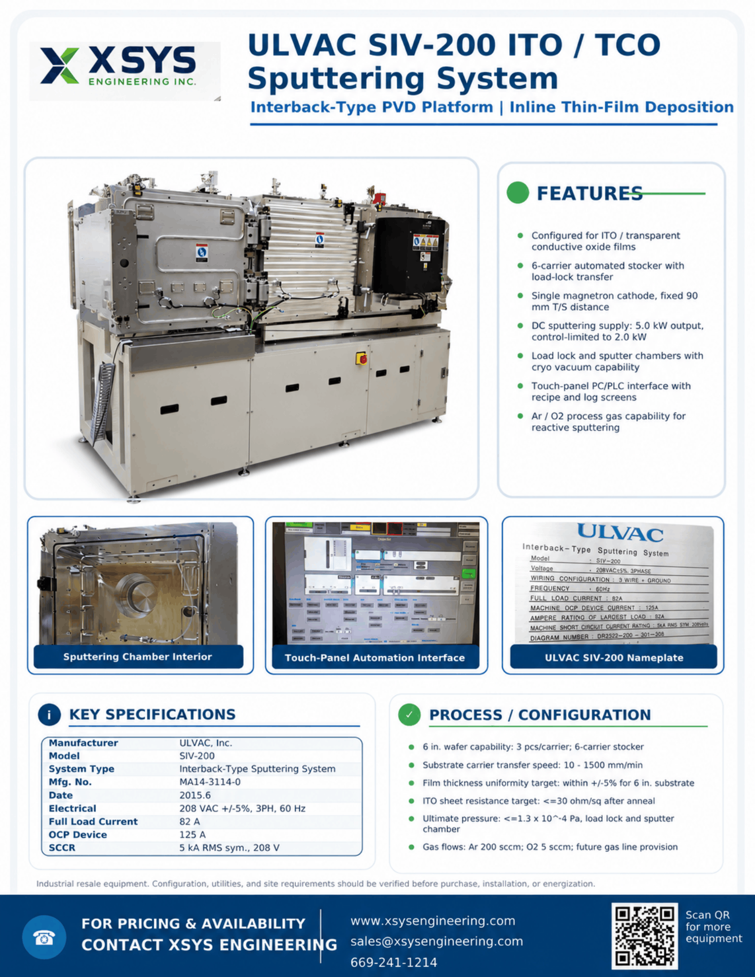 Uvac Technologies SIV 200 ITO Sputtering PVD System Flyer-1.png