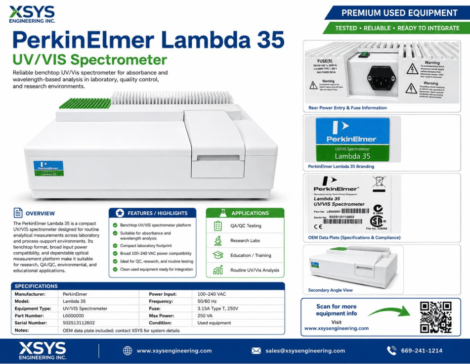 PerkinElmer Lambda 35 UV VIS Spectrometer Flyer-1.png