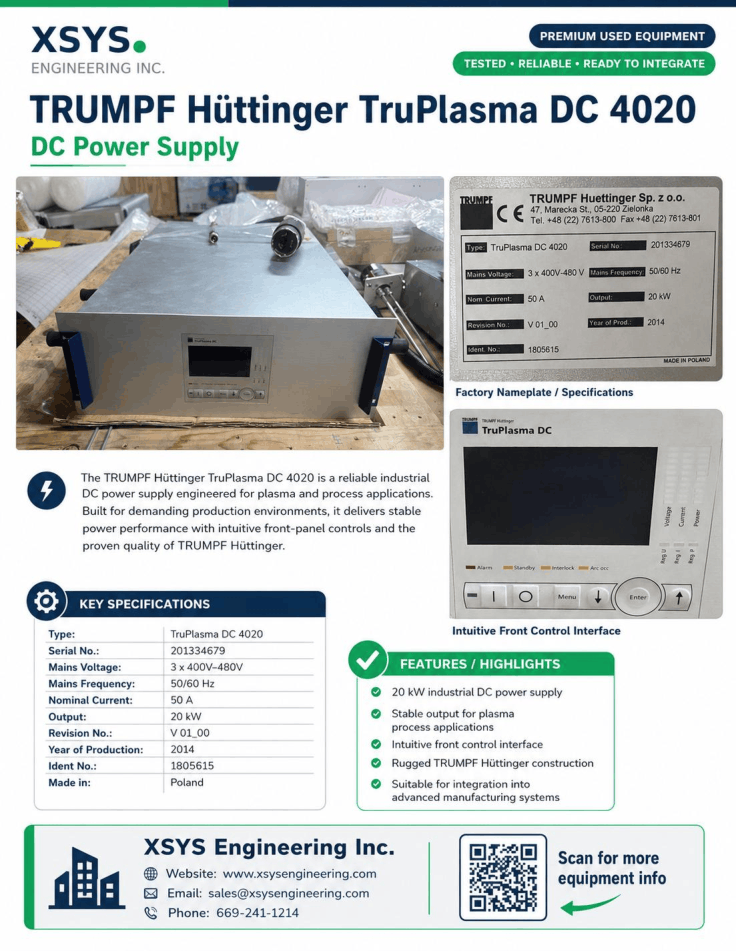 TRUMPF TruPlasma 4020 DC Power Supply Flyer-1.png