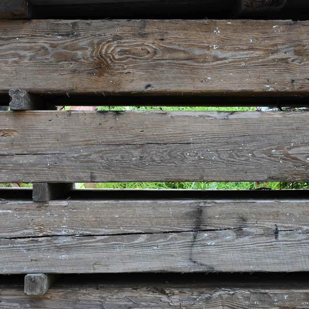 Thumbnail of antique reclaimed industrial timbers with natural patina, weathered grain, and historic character stacked outdoors.