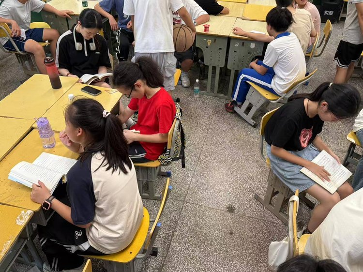 A classroom session during the summer programme
