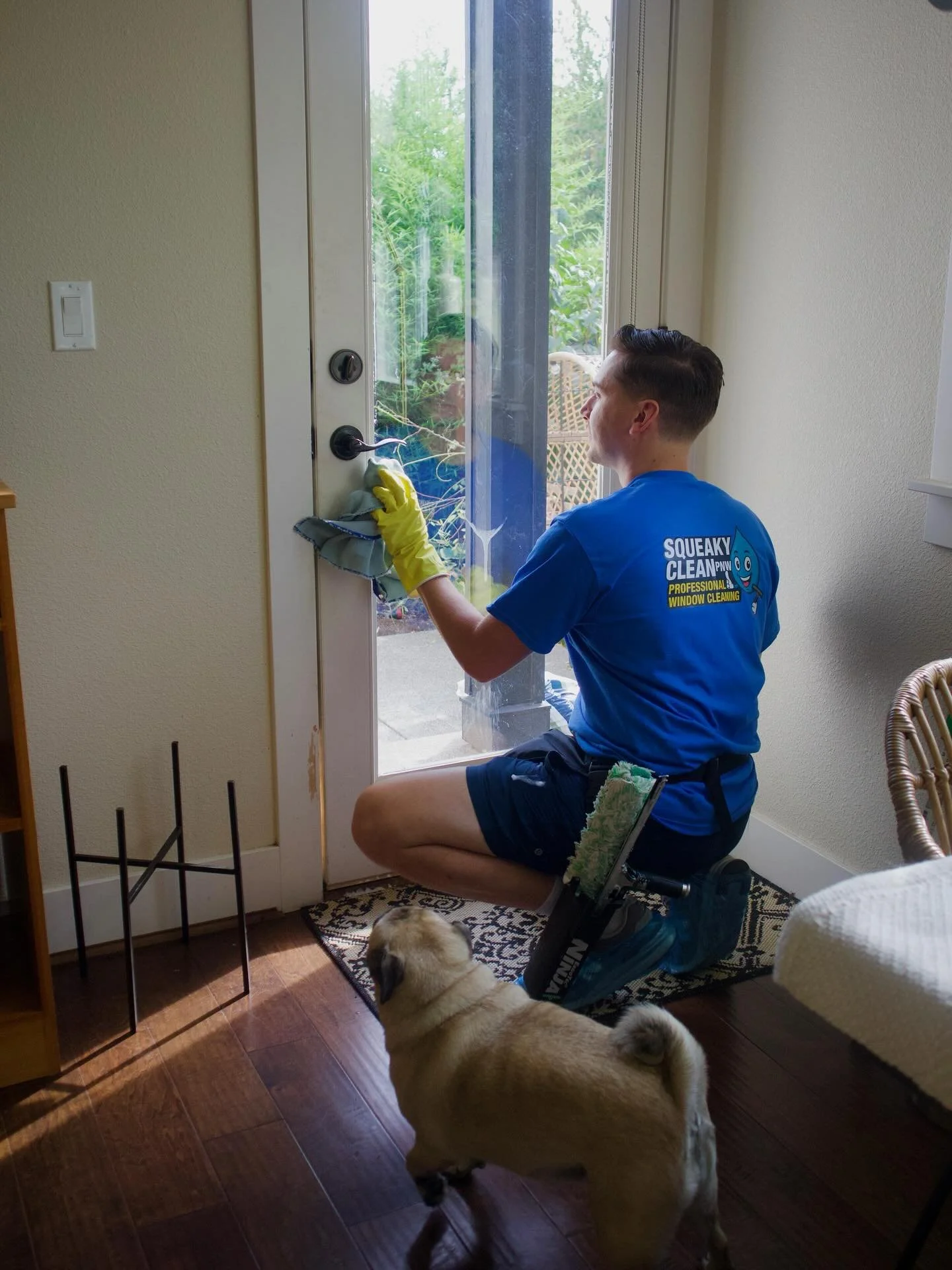 Windows spotless, tail wagging. That&rsquo;s teamwork ✅