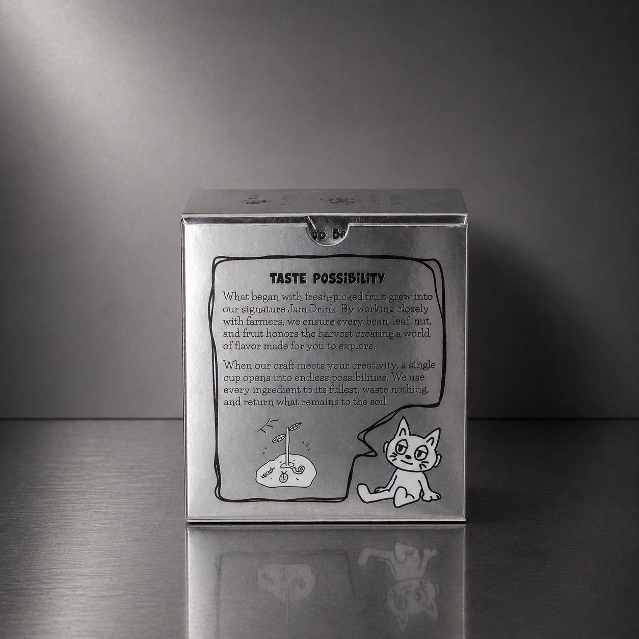 OVVI coffee packaging back story taste possibility specialty coffee brand panel