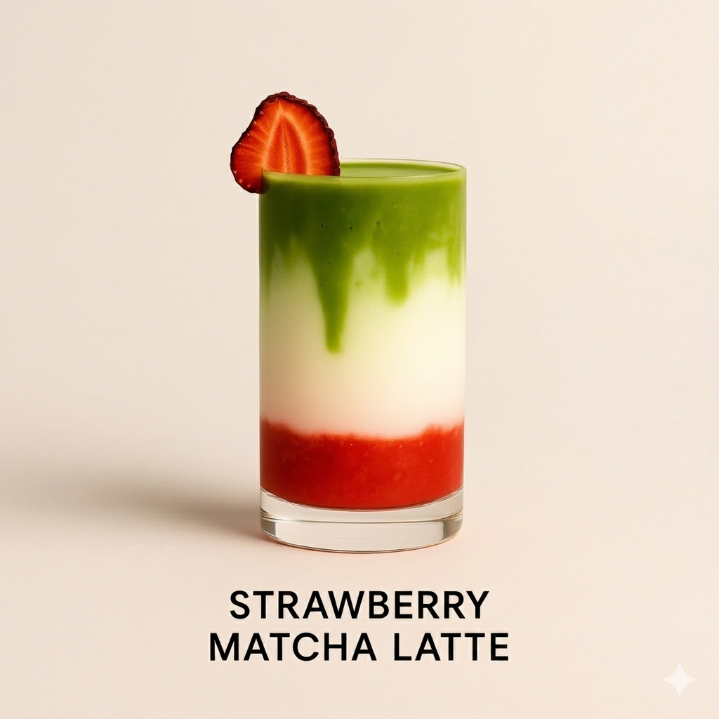 Strawberry Matcha Latte