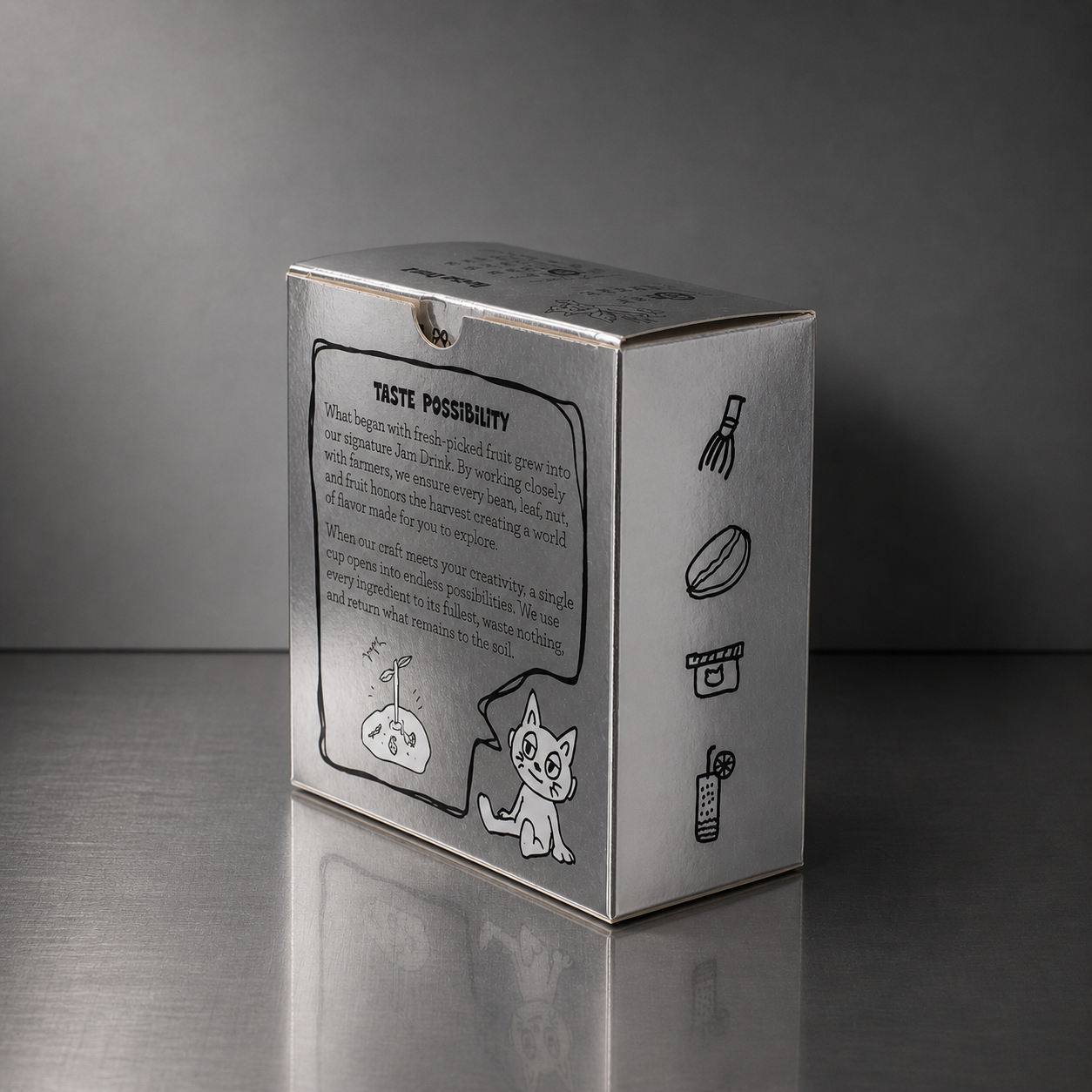 OVVI coffee box side design Ethiopia Yirgacheffe packaging premium coffee