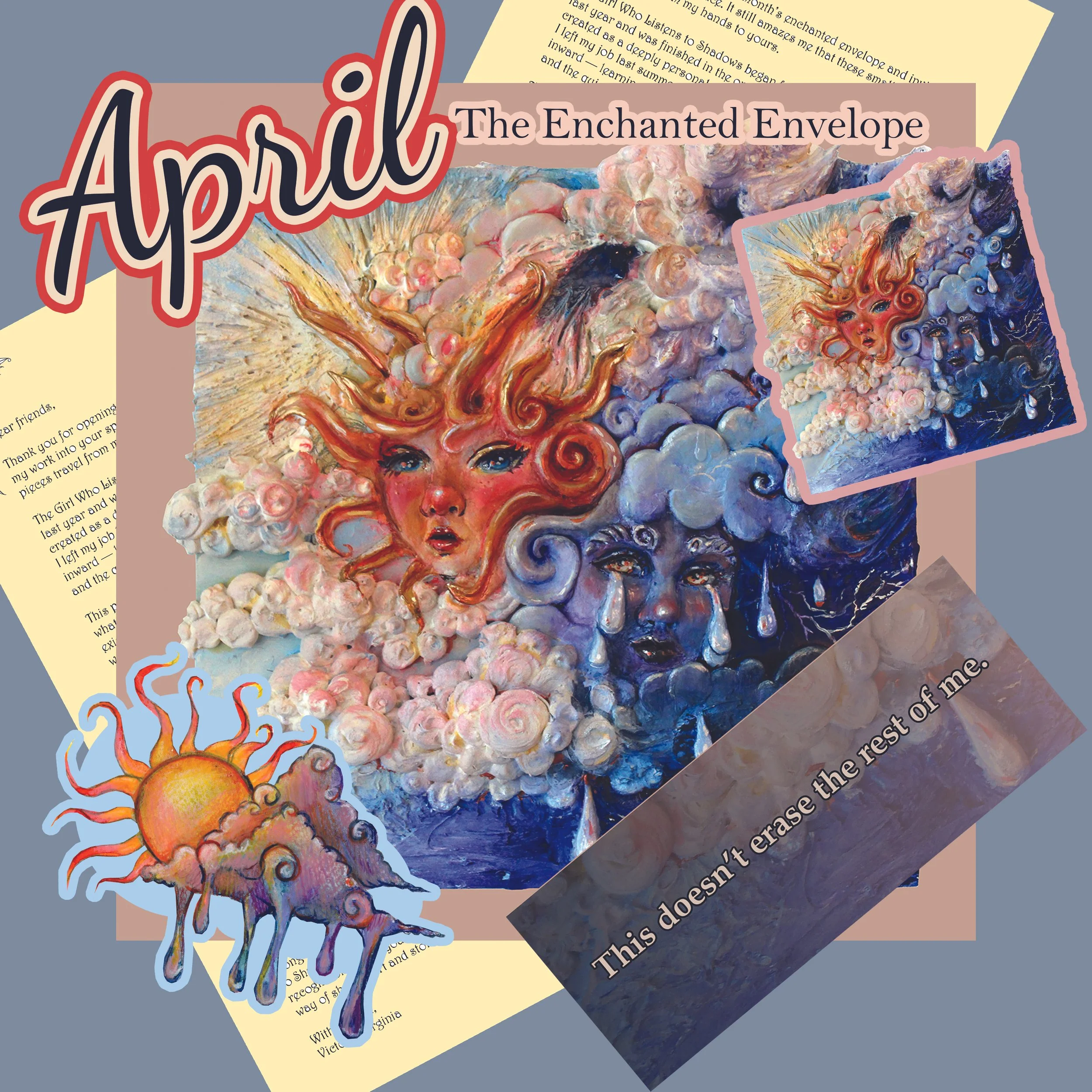 Apirls Mail Club - Same Sky - One time print and sticker bundle