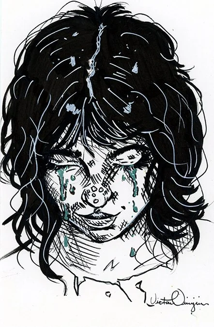 “Collapse” - Pen and Ink on Paper  5.5 X 8.5 Inches