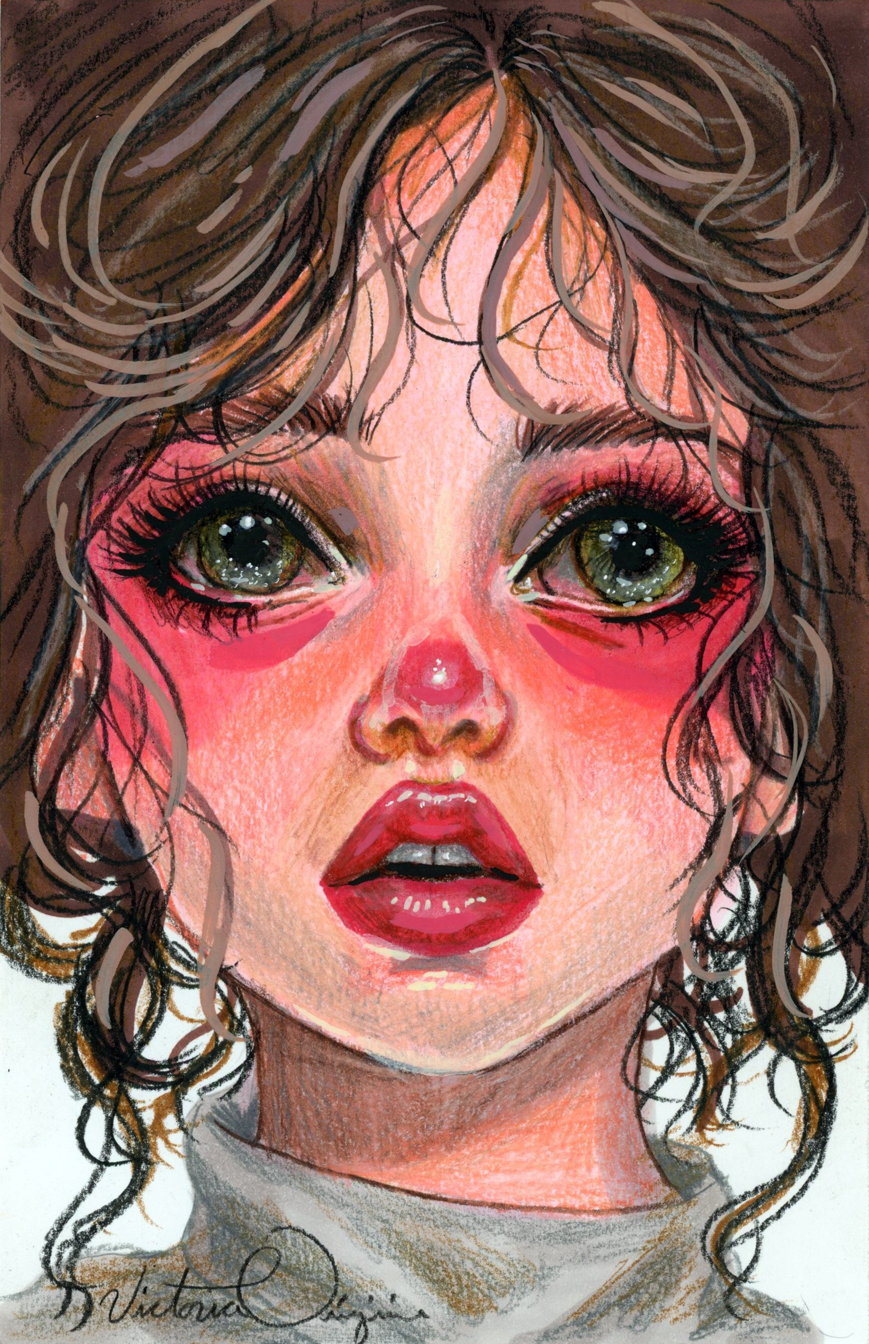 A Feeling, With No Place to Go- Copic's, Coloring pencil and acrylic  