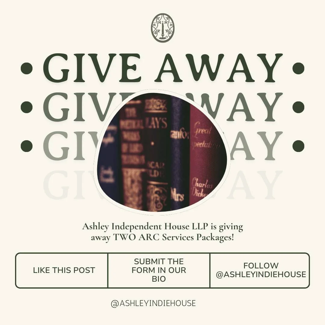 GIVEAWAY TIME!
&lsquo;Tis the season to get some ARC readers! 
Ashley Independent House is giving away TWO ARC service packages to authors with books published in 2025 or coming out in early 2026!

This package includes: 
⭐ ARC reader coordination an