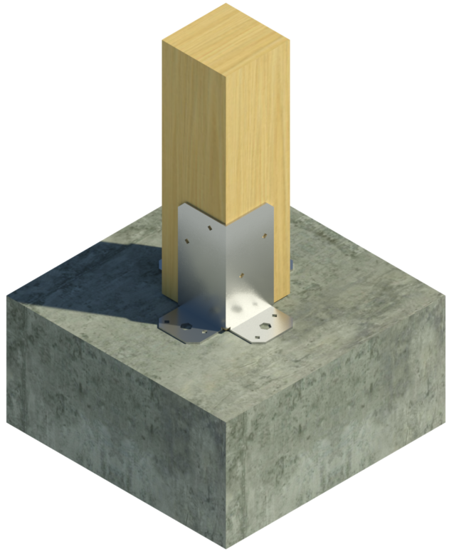 Timber post attachment