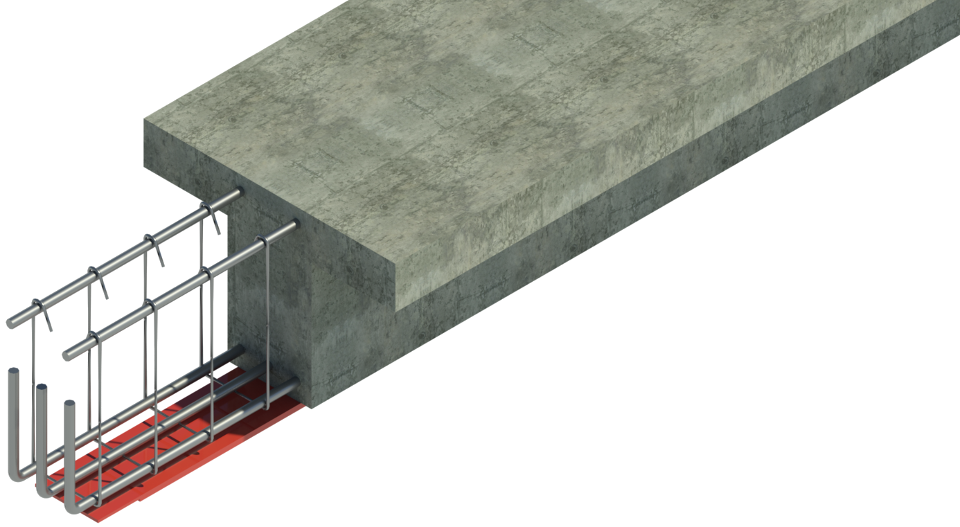 Flexural strengthening of concrete beam with FRP method