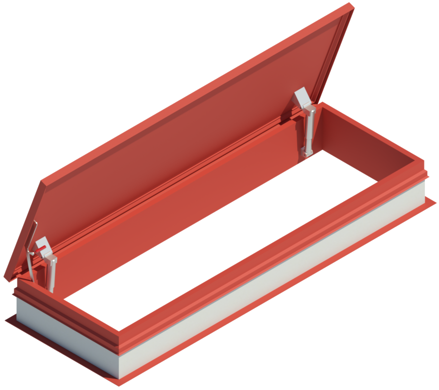 Roof hatch attachment