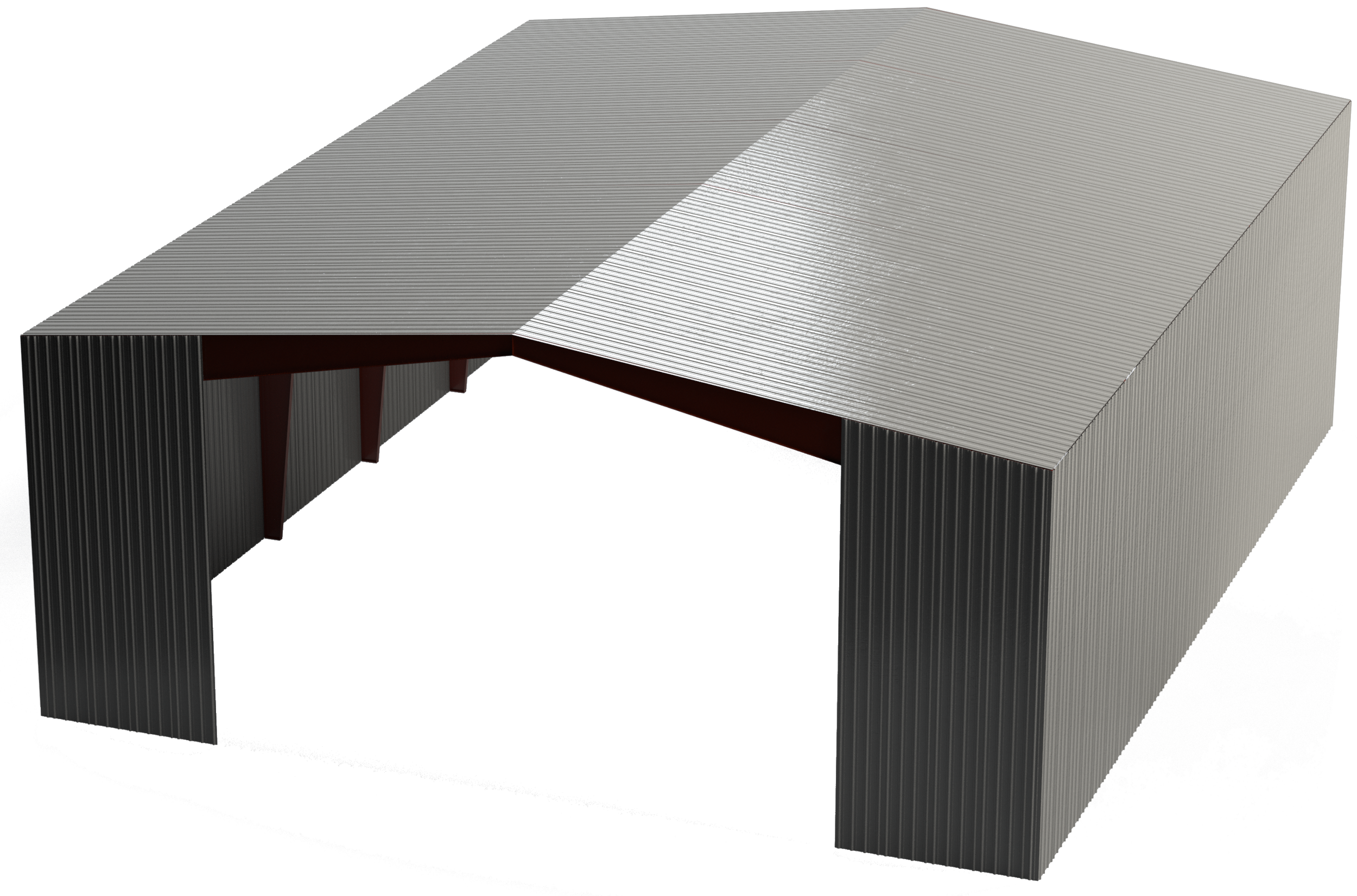 Steel framed building