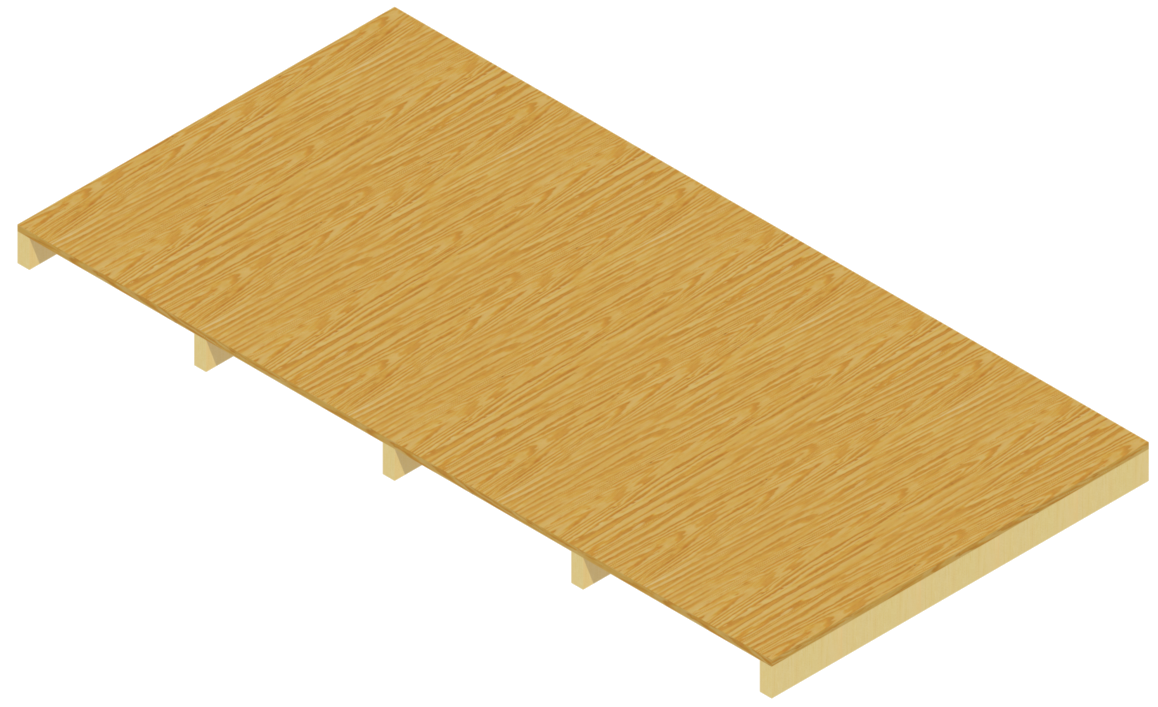 Wood sheathing diaphragm design and attachment
