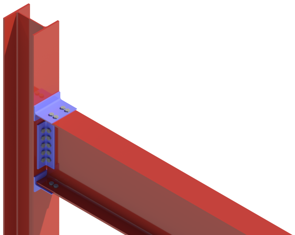 Steel beam-column and steel beam-beam connection design