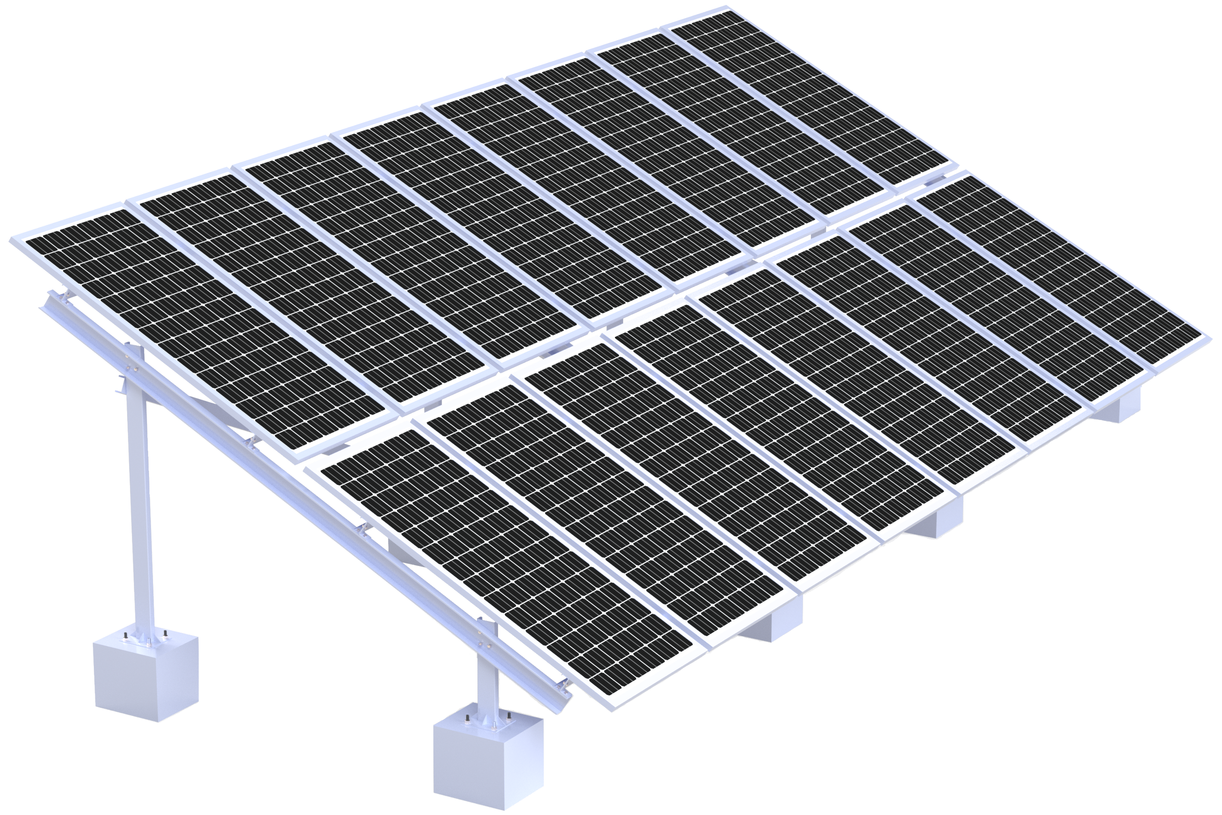 Solar panel support attachment