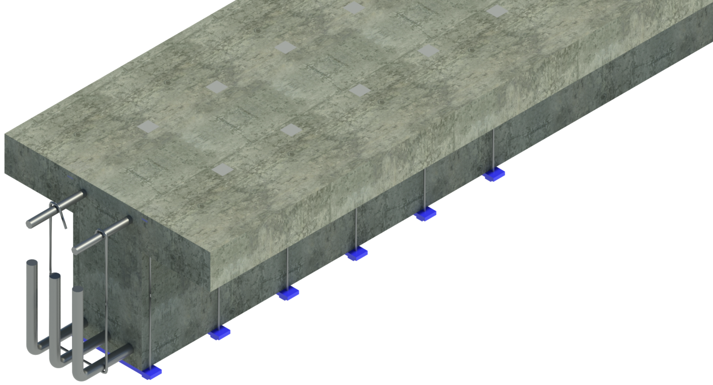 Flexural strengthening of concrete beam with conventional method