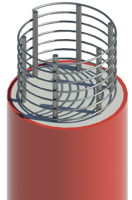 Concrete column jacketing and confinement with FRP method