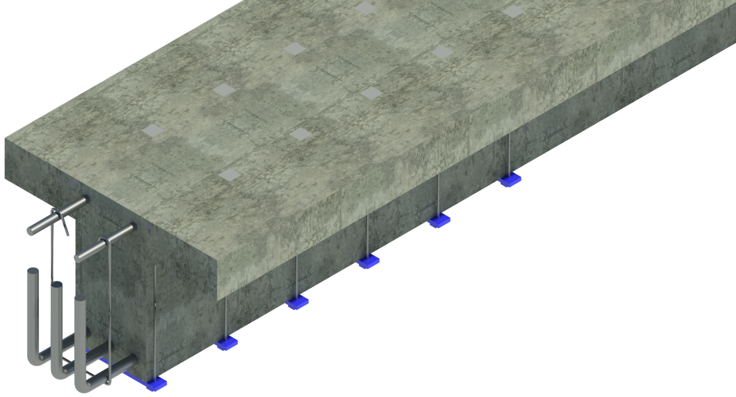 Flexural strengthening of concrete beam with conventional method