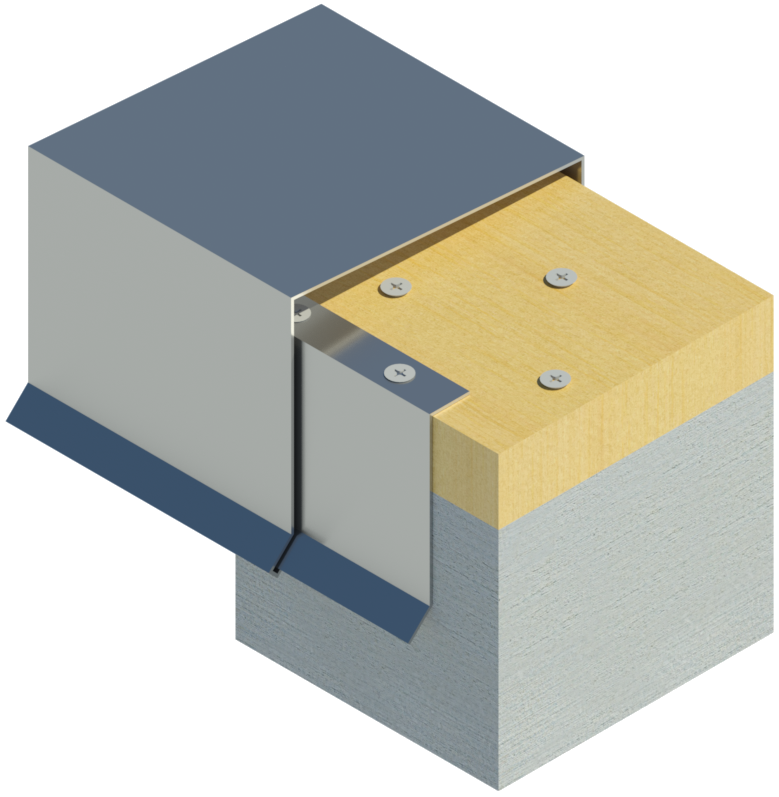 Coping cap and wood blocking attachment