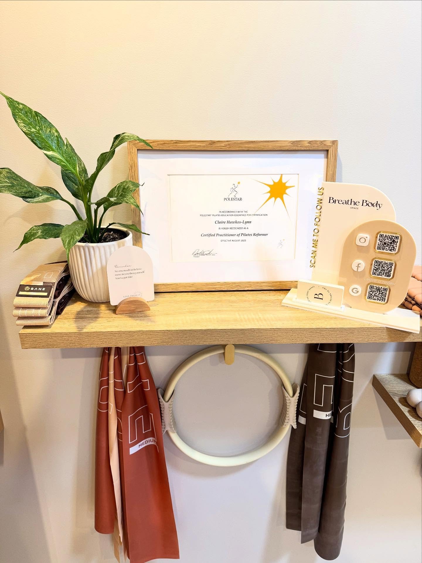 Reformer Pilates certificate received, framed and ready to sit pride of place in the new studio ✨ 

#ReformerPilates #PilatesStudio #HomeStudio #MindfulMovement #PilatesInstructor #WellnessSpace #InfraredSauna #InfraredTherapy #NorthernBeachesPilates
