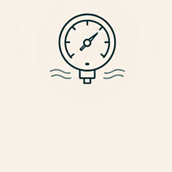 Gauge showing better water pressure.