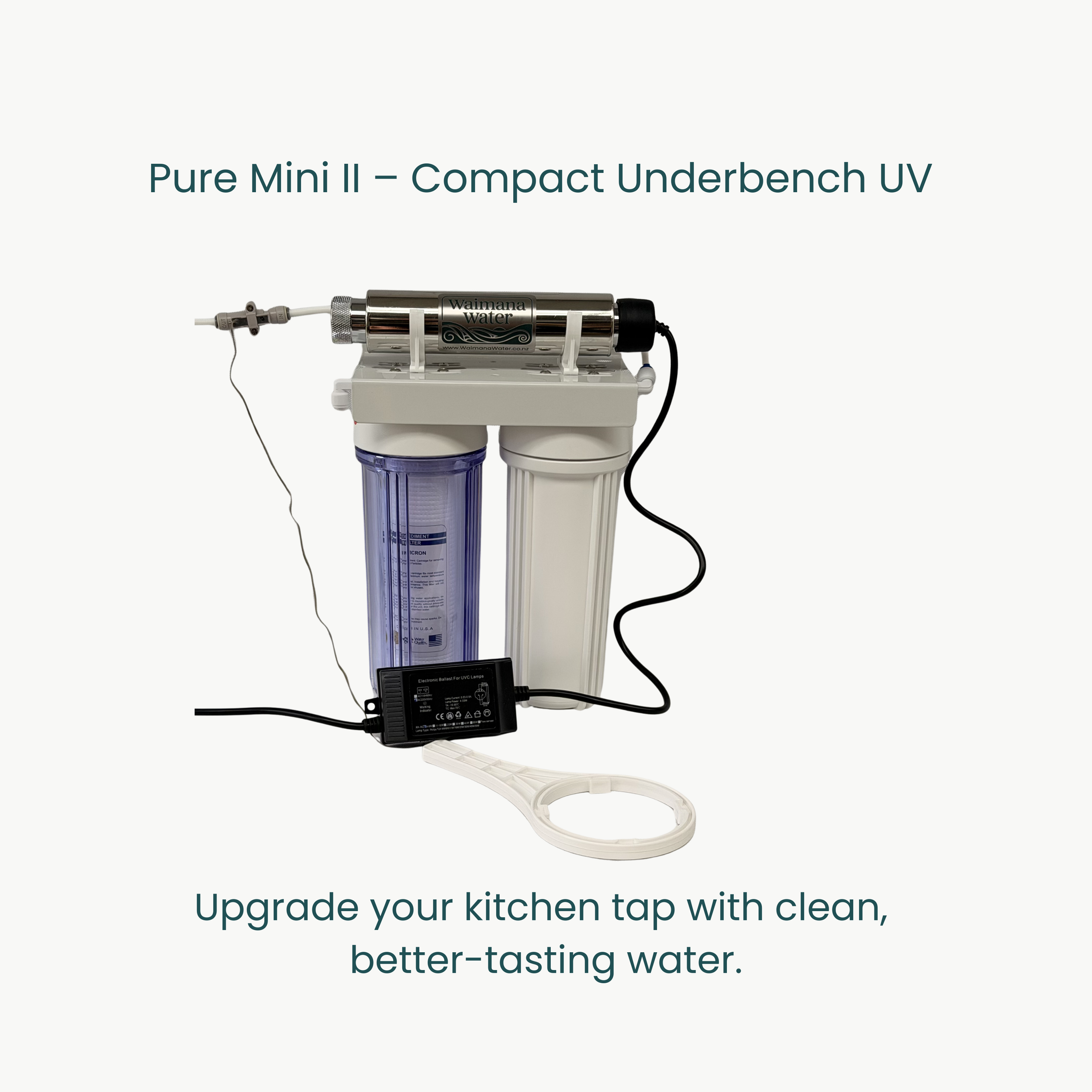Waiora Pure II Mini UV System front  set up.png