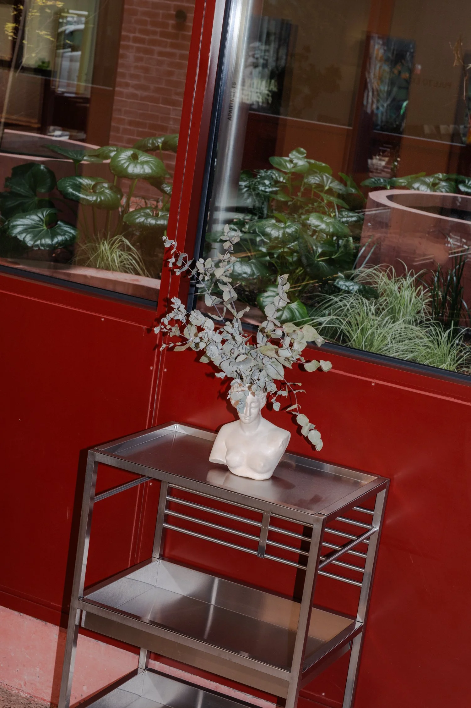 Interior details and styling at Salon Spaghetti hair salon in Brunswick, Melbourne.