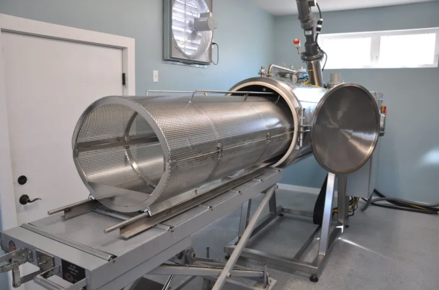 Image of vessel used for alkaline hydrolysis from the Memorial Society of BC