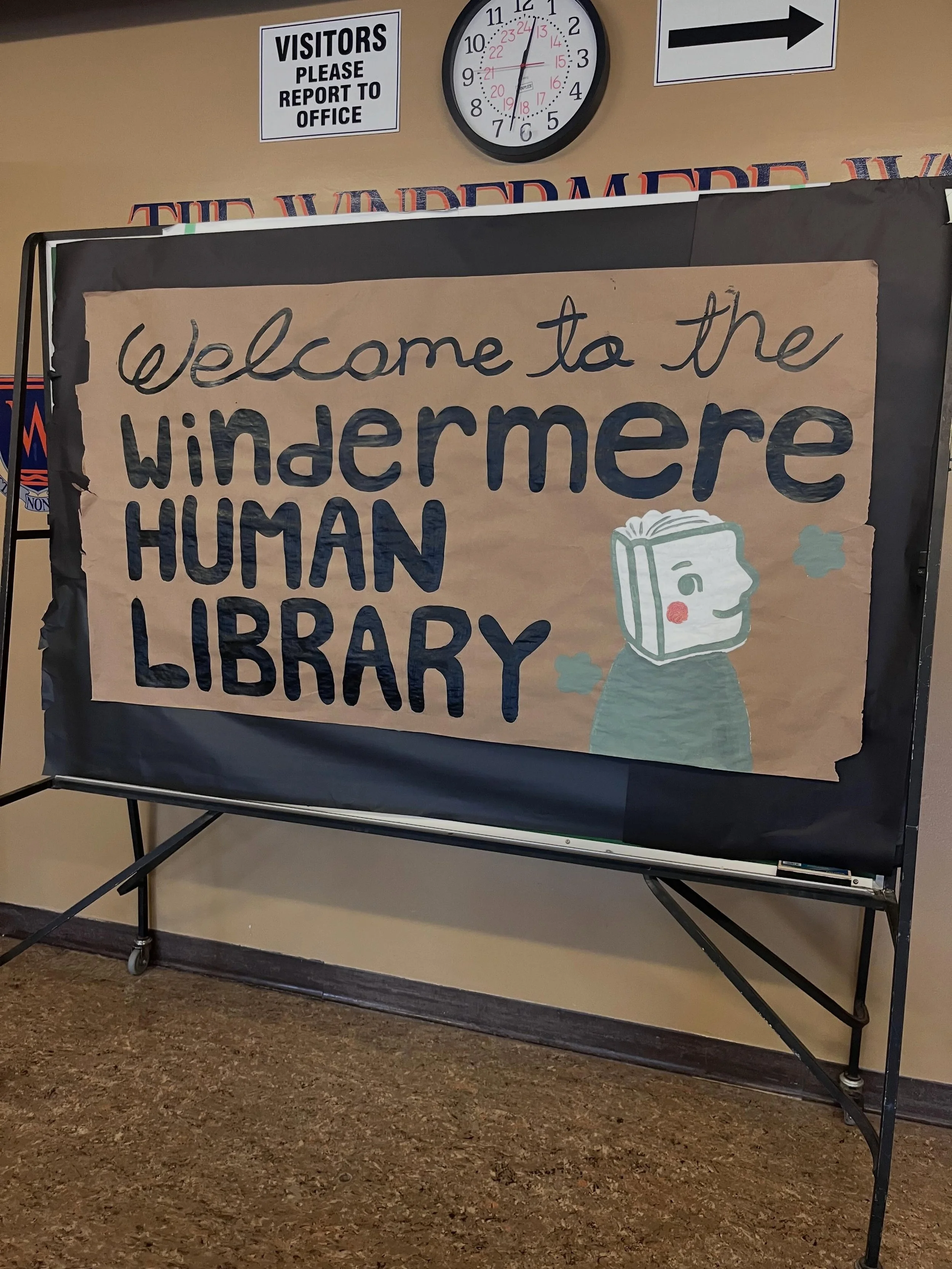 Last week I had the honour of being a &ldquo;book&rdquo; in a Human Library put on by the grade 11 and 12 students at Windermere Secondary School. 
For the afternoon the students rotated through different tables with speakers from all walks of life. 