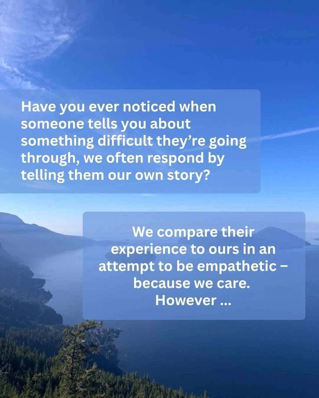 I&rsquo;m posting this because I want to be a better listener, especially for people who are struggling with grief, loss, heavy caregiving responsibilities, or just going through a rough period.
True active, empathetic listening is a skill we are not