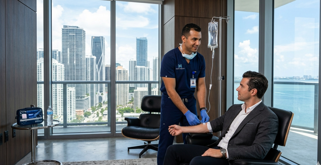 Mobile IV Therapy in Downtown Miami — Wellness Delivered to Your High-Rise