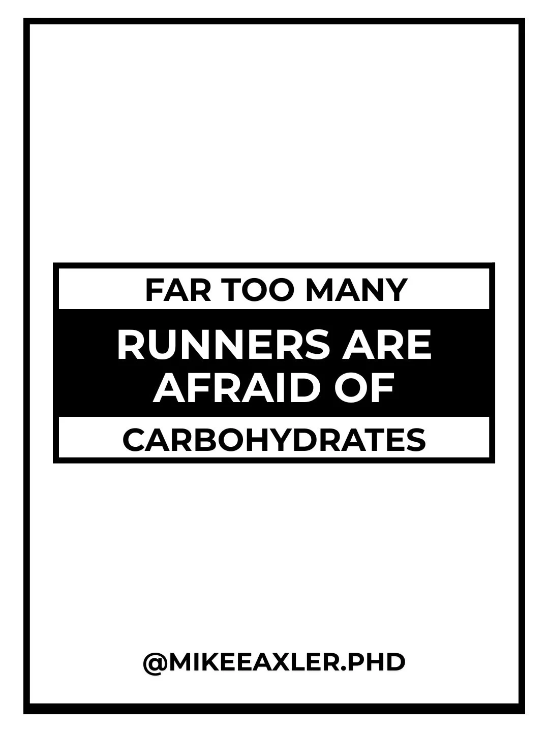One of the more interesting contradictions in endurance culture is how many athletes fear the exact fuel source their sport relies heavily upon.

A lot of runners still unconsciously associate:
lower carbohydrates
lower calories
leaner physique

With