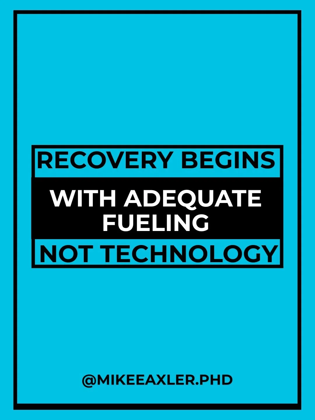 Modern recovery culture has become fascinating to watch.

Cold plunges.
Wearables.
Recovery scores.
Supplements.
Massage guns.
Saunas.

Meanwhile many athletes are simply not eating enough food to support their training.

One thing endurance physiolo