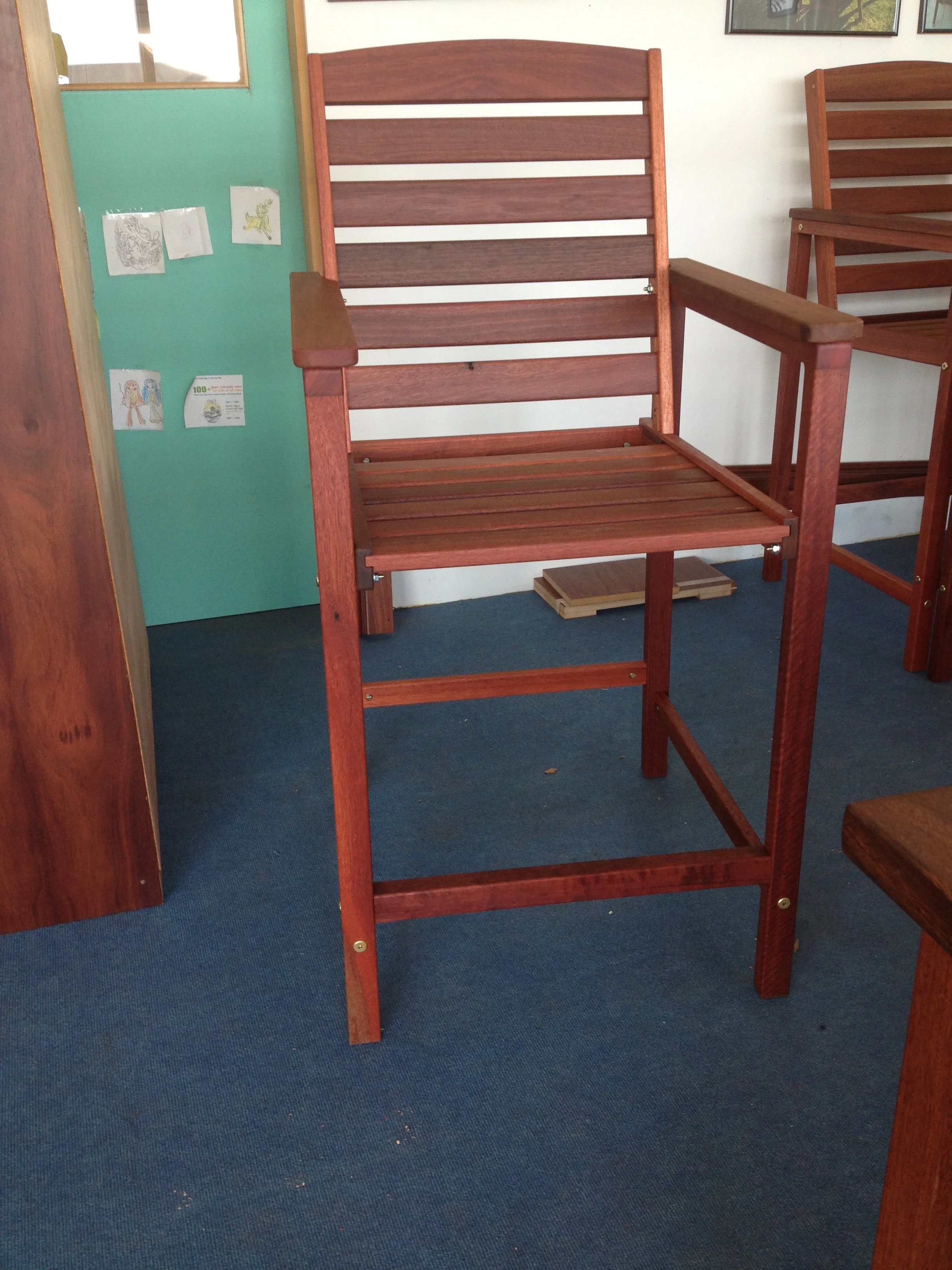 Bar height Ellies chair tall with widerarms 2