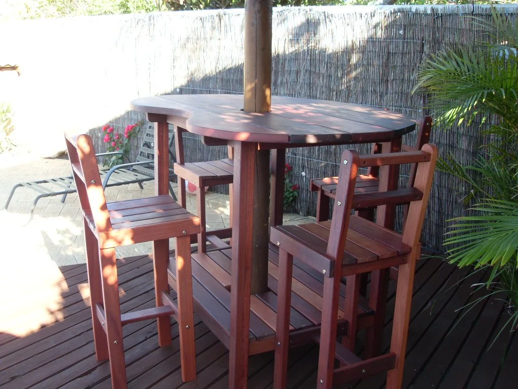 4 Seat Custom bar height table and stools