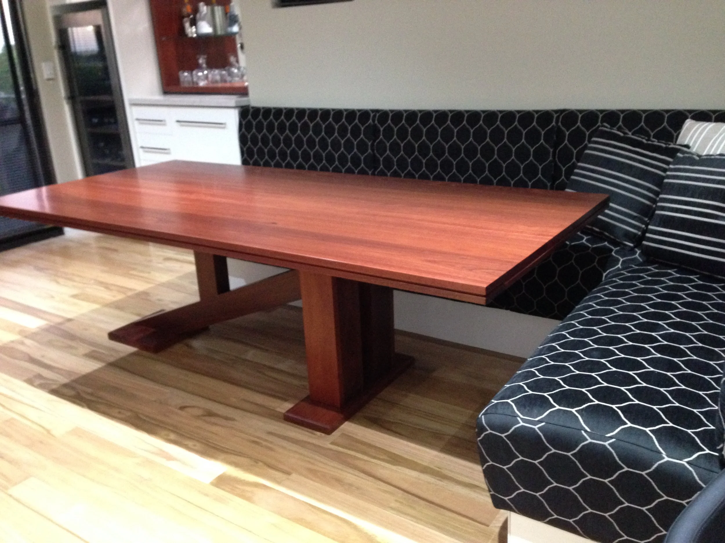 cantilever Jarrah 8-10 seat table
