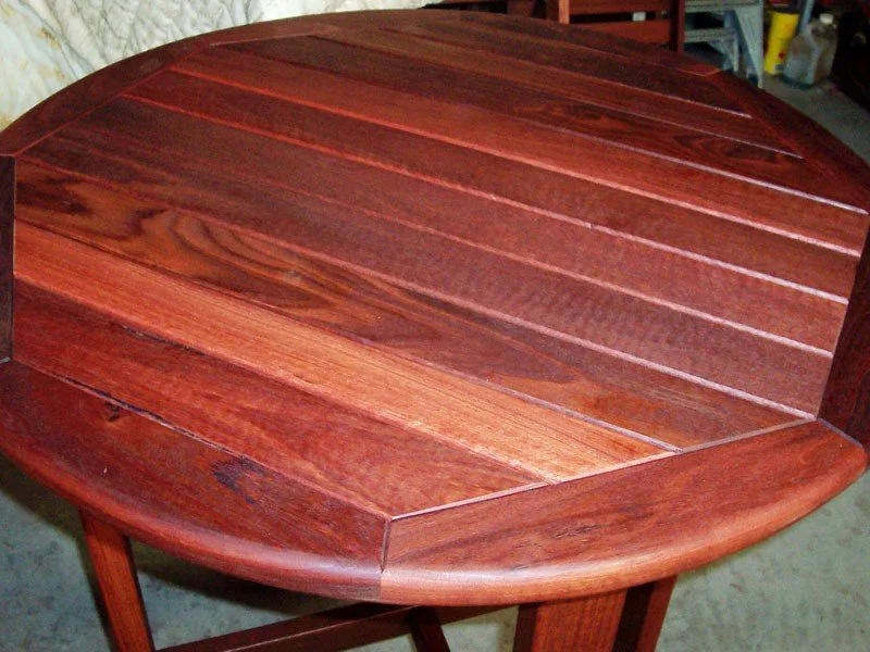 2 seat 900mm round table outdoor balcony table in solid timber