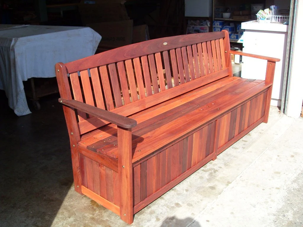 Jarrah Clive's storage bench 1